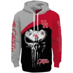 houston cougars skull punisher gray black hoodie best selling