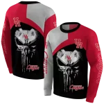 houston cougars skull punisher gray black hoodie best selling