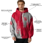houston cougars splatter effect red hoodie best selling