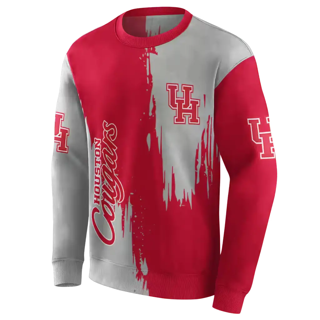 houston cougars splatter effect red hoodie new arrival houston cougars splatter effect red hoodie new arrival