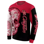 houston cougars sugar skull red black hoodie best selling
