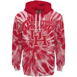 houston cougars tie dye pattern red hoodie best selling