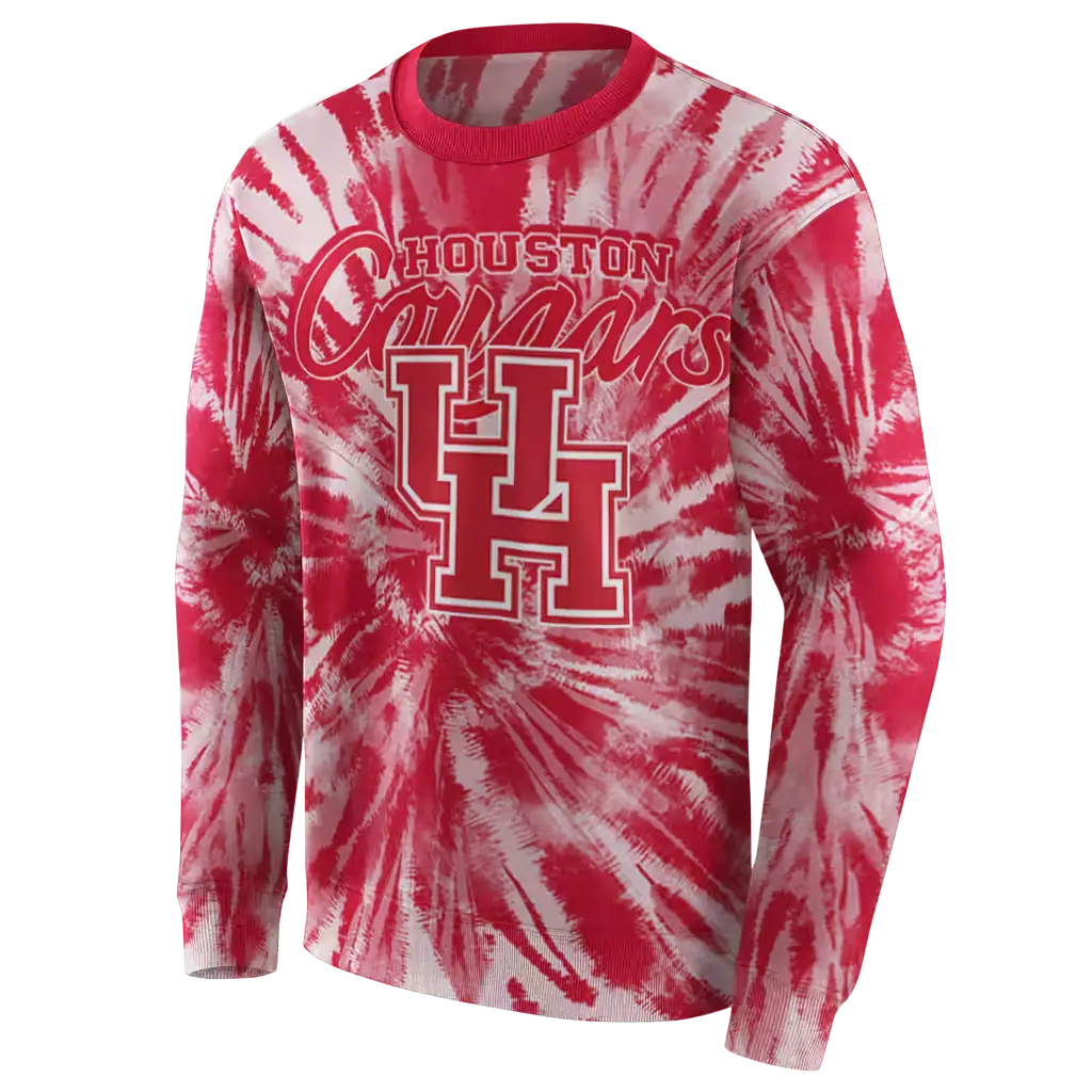 houston cougars tie dye pattern red hoodie new arrival houston cougars tie dye pattern red hoodie new arrival