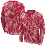 houston cougars tie dye pattern red hoodie best selling