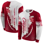 houston cougars triangular pattern red white hoodie best selling