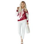 houston cougars triangular pattern red white hoodie best selling