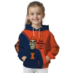 illinois fighting illini achmed skull blue hoodie best selling