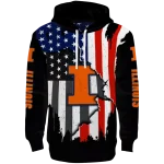 illinois fighting illini american pride black hoodie best selling