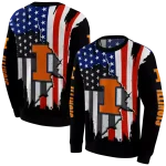 illinois fighting illini american pride black hoodie best selling
