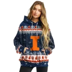 illinois fighting illini christmas trees blue hoodie best selling