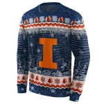 illinois fighting illini christmas trees blue hoodie best selling