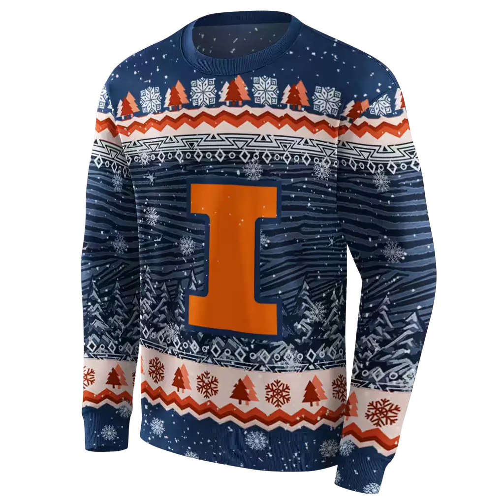 illinois fighting illini christmas trees blue hoodie new arrival illinois fighting illini christmas trees blue hoodie new arrival