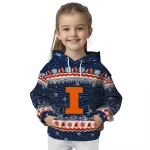 illinois fighting illini christmas trees blue hoodie best selling