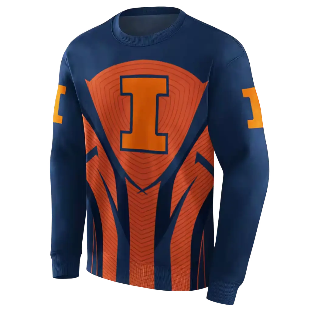 illinois fighting illini concentric lines blue black hoodie new arrival illinois fighting illini concentric lines blue black hoodie new arrival