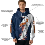 illinois fighting illini dynamic slash blue white hoodie best selling