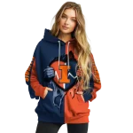 illinois fighting illini heartbeat graphic blue hoodie best selling