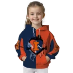illinois fighting illini heartbeat graphic blue hoodie best selling