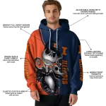 illinois fighting illini jack skellington blue hoodie best selling