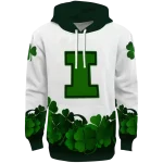 illinois fighting illini lucky motif white green hoodie best selling