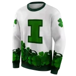 illinois fighting illini lucky motif white green hoodie best selling