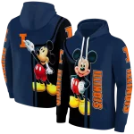 illinois fighting illini mickey mouse blue black hoodie best selling