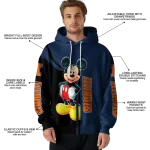 illinois fighting illini mickey mouse blue black hoodie best selling