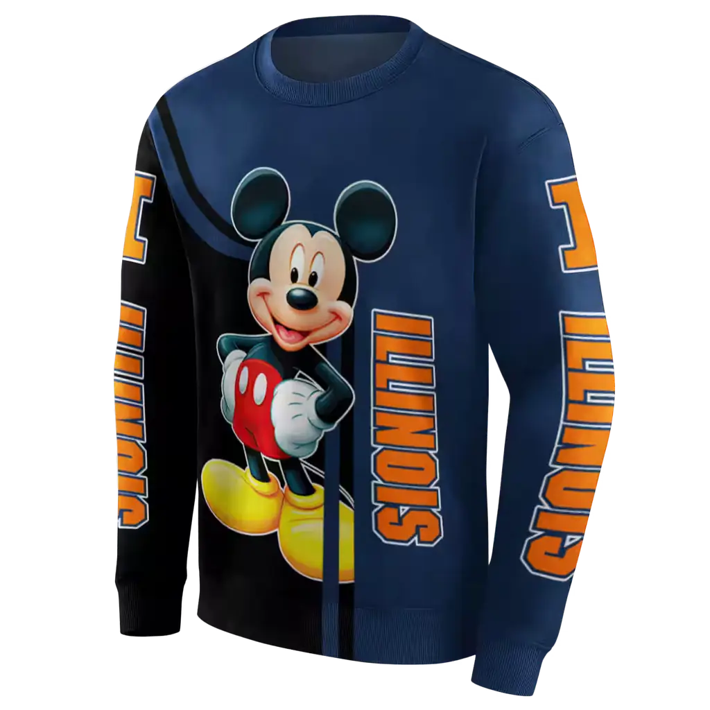 illinois fighting illini mickey mouse blue black hoodie new arrival illinois fighting illini mickey mouse blue black hoodie new arrival