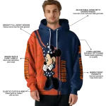 illinois fighting illini minnie mouse blue hoodie best selling