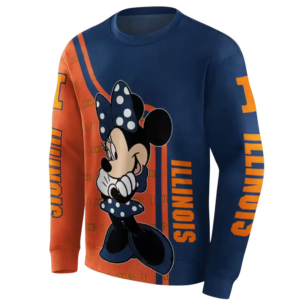 illinois fighting illini minnie mouse blue hoodie new arrival illinois fighting illini minnie mouse blue hoodie new arrival