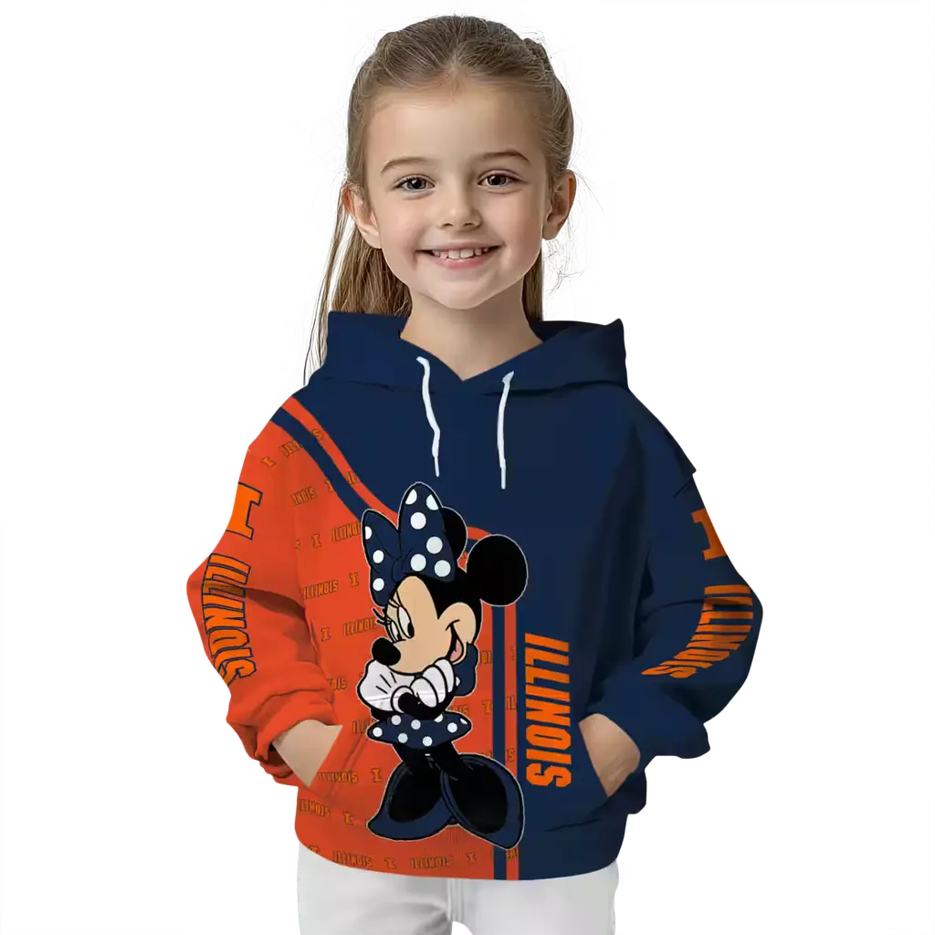 illinois fighting illini minnie mouse blue hoodie top rated illinois fighting illini minnie mouse blue hoodie top rated