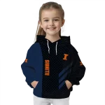 illinois fighting illini monogram pattern blue hoodie best selling