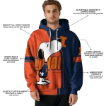 illinois fighting illini playful snoopy blue hoodie best selling