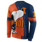 illinois fighting illini playful snoopy blue hoodie best selling