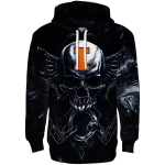 illinois fighting illini skull artwork blue black hoodie best selling