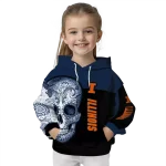 illinois fighting illini sugar skull blue black hoodie best selling