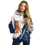 illinois fighting illini triangular pattern blue white hoodie best selling