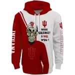 indiana hoosiers achmed skull red hoodie best selling