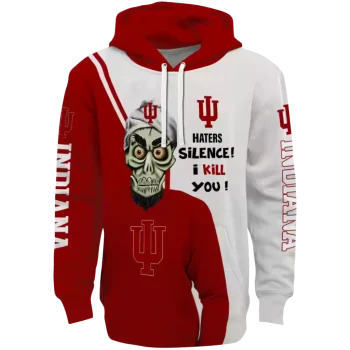 indiana hoosiers achmed skull red hoodie best selling