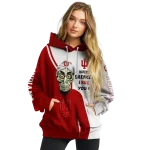 indiana hoosiers achmed skull red hoodie best selling