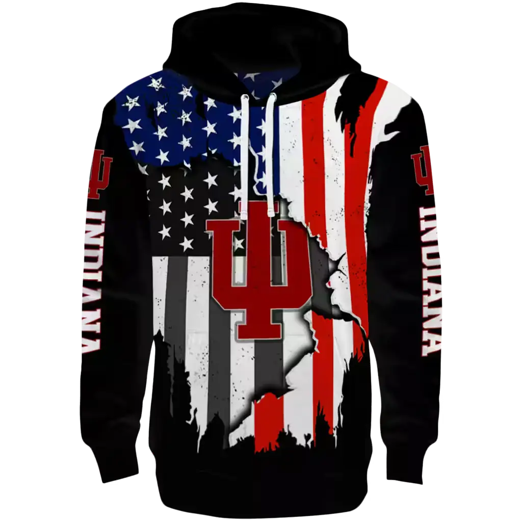 indiana hoosiers american pride black hoodie best selling indiana hoosiers american pride black hoodie best selling