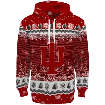 indiana hoosiers christmas trees red hoodie best selling