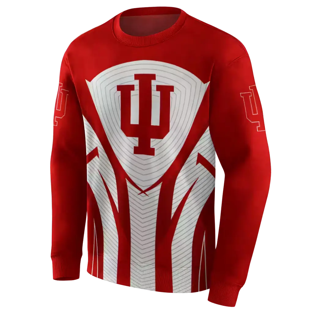 indiana hoosiers concentric lines red black hoodie new arrival indiana hoosiers concentric lines red black hoodie new arrival