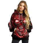 indiana hoosiers demonic skull red black hoodie best selling