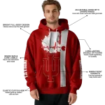 indiana hoosiers football heartbeat red hoodie best selling
