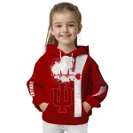 indiana hoosiers football heartbeat red hoodie best selling