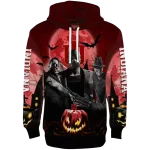 indiana hoosiers halloween vibes red black hoodie best selling