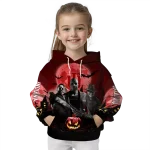 indiana hoosiers halloween vibes red black hoodie best selling