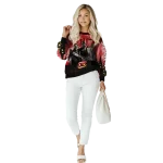 indiana hoosiers halloween vibes red black hoodie best selling