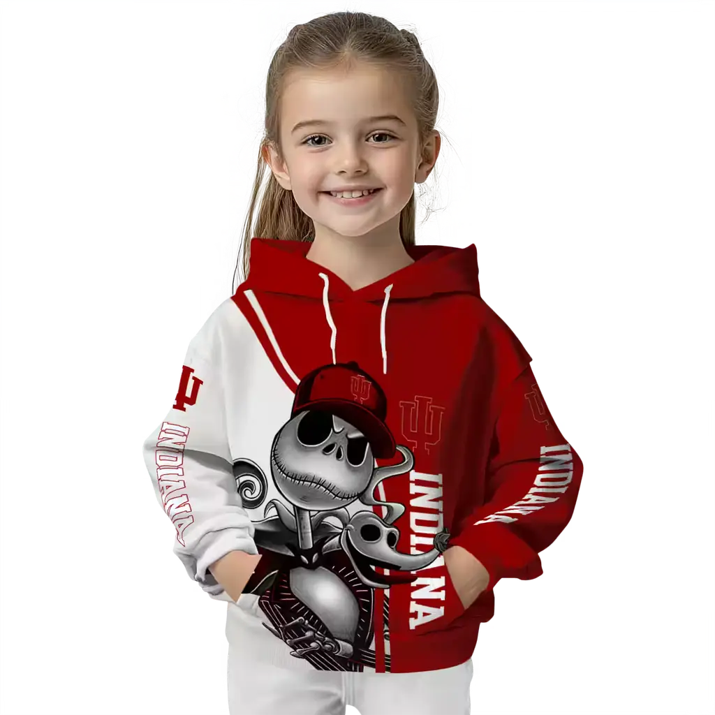 indiana hoosiers jack skellington red hoodie top rated indiana hoosiers jack skellington red hoodie top rated