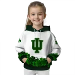 indiana hoosiers lucky motif white green hoodie best selling
